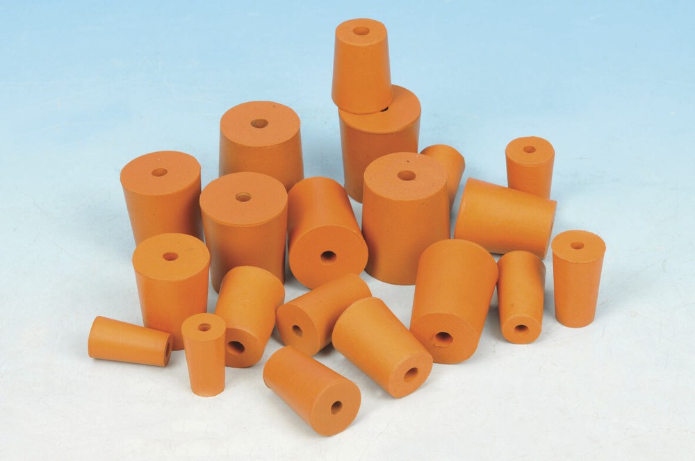 Red Rubber Stoppers Size 31 One Hole Pack of 5 Corks Bungs