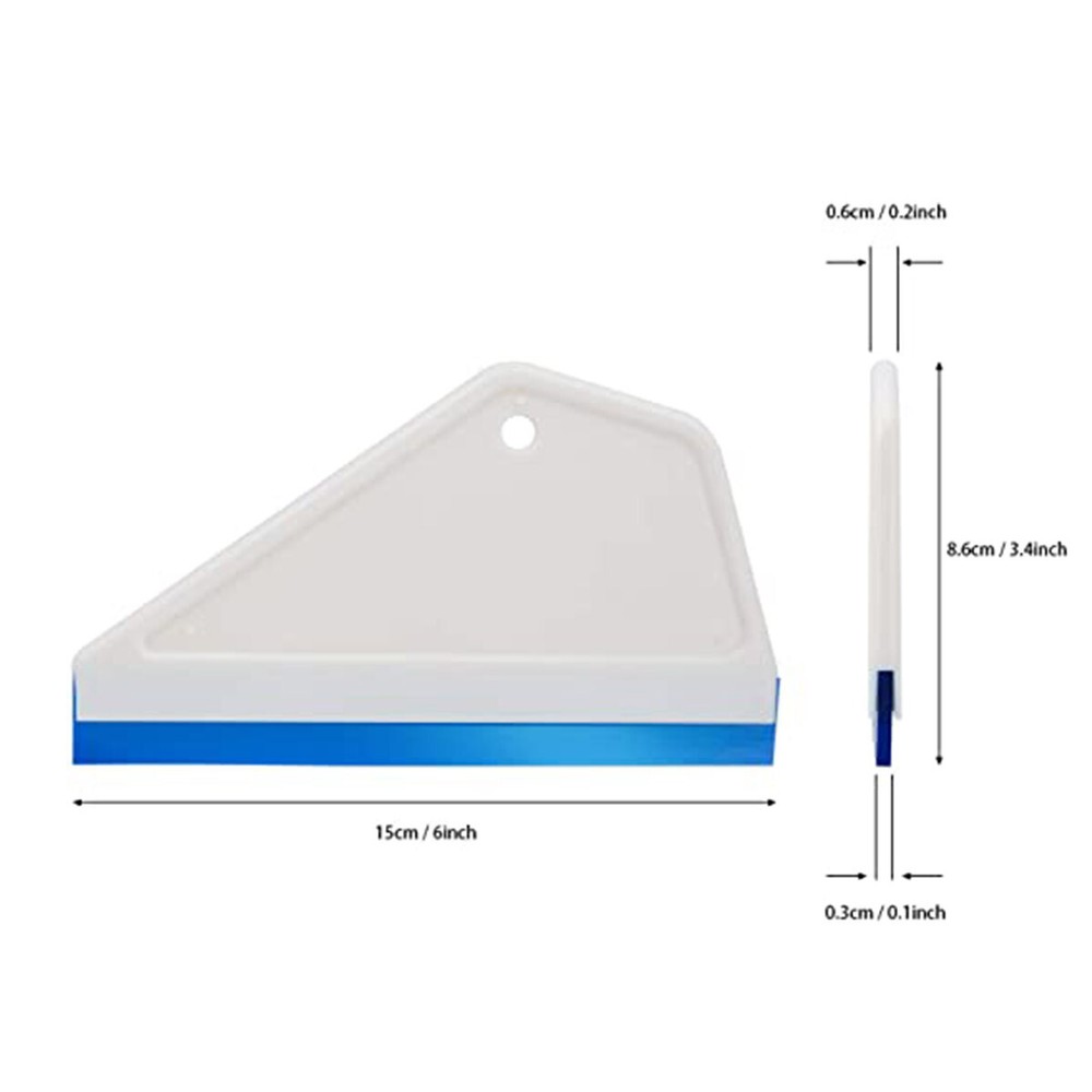 4PCS Auto Window Tint Tool Side Swiper Wiper Squeegee Rubber Edge Scraper Kit