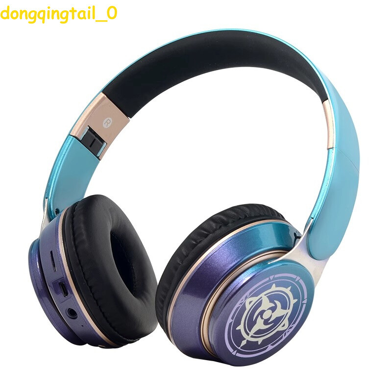 Anime Genshin Impact Scaramouche Foldable Bluetooth Wireless Headset Headphones