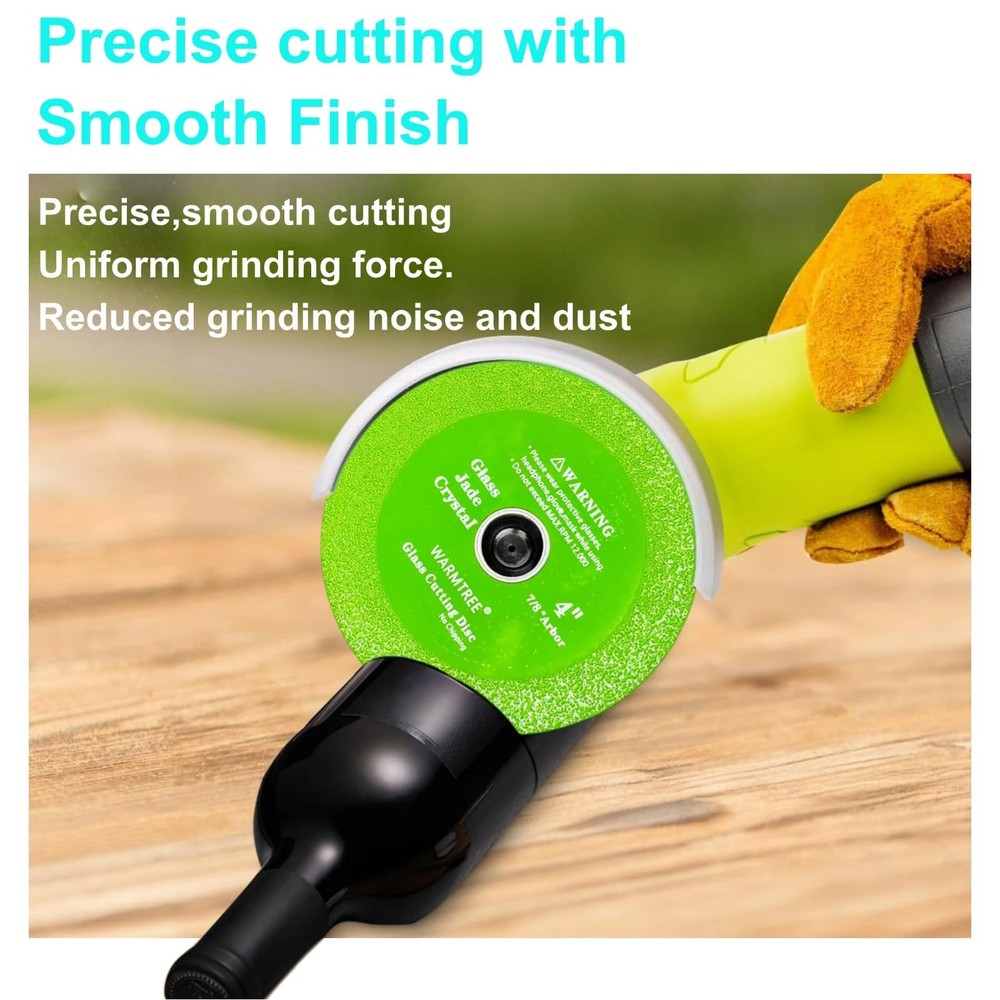 5 pcs Glass Cutting Disc for Angle Grinder, 4 X 7/8”Ceramic Tile Cutter Blade...
