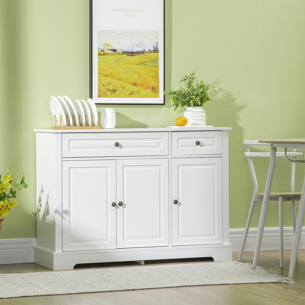 Sideboard Buffet Cabinet, Modern Kitchen Cabinet with 2 Drawers