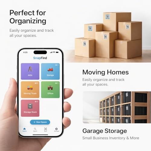 Smart QR Code Labels – AI Auto-Labeling, No Typing! Storage Bins & Moving White