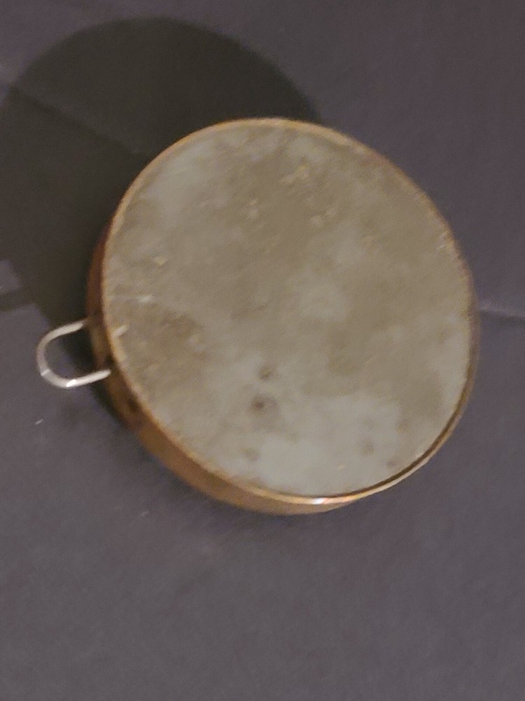 Vintage Brass Mantle Clock Part Compass Weight