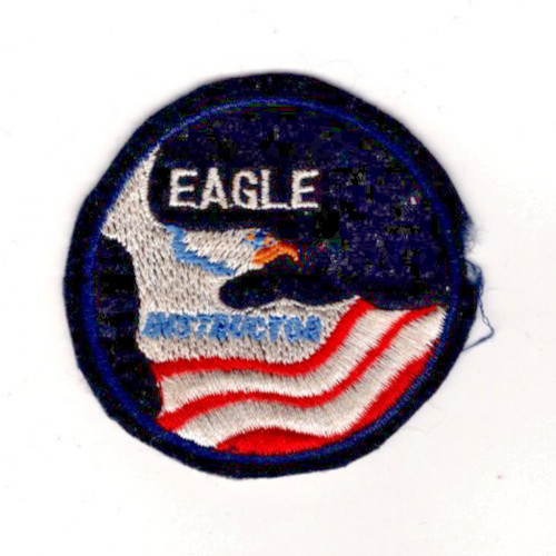Vintage Eagle Aviation Instructor, Old Shirt Patch