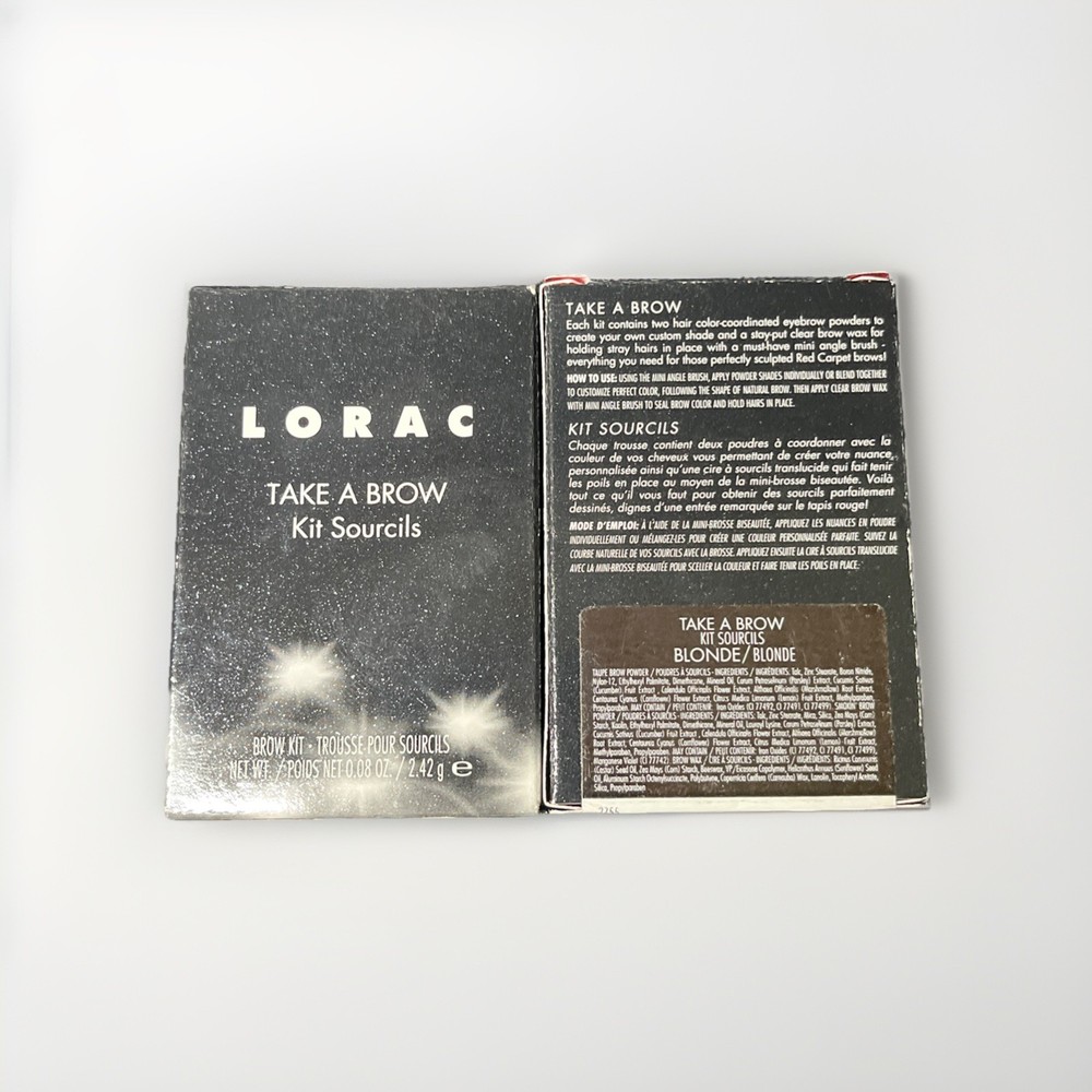 2x LORAC Take A Brow Eyebrow Kit # BLONDE Miscellaneous Packaging