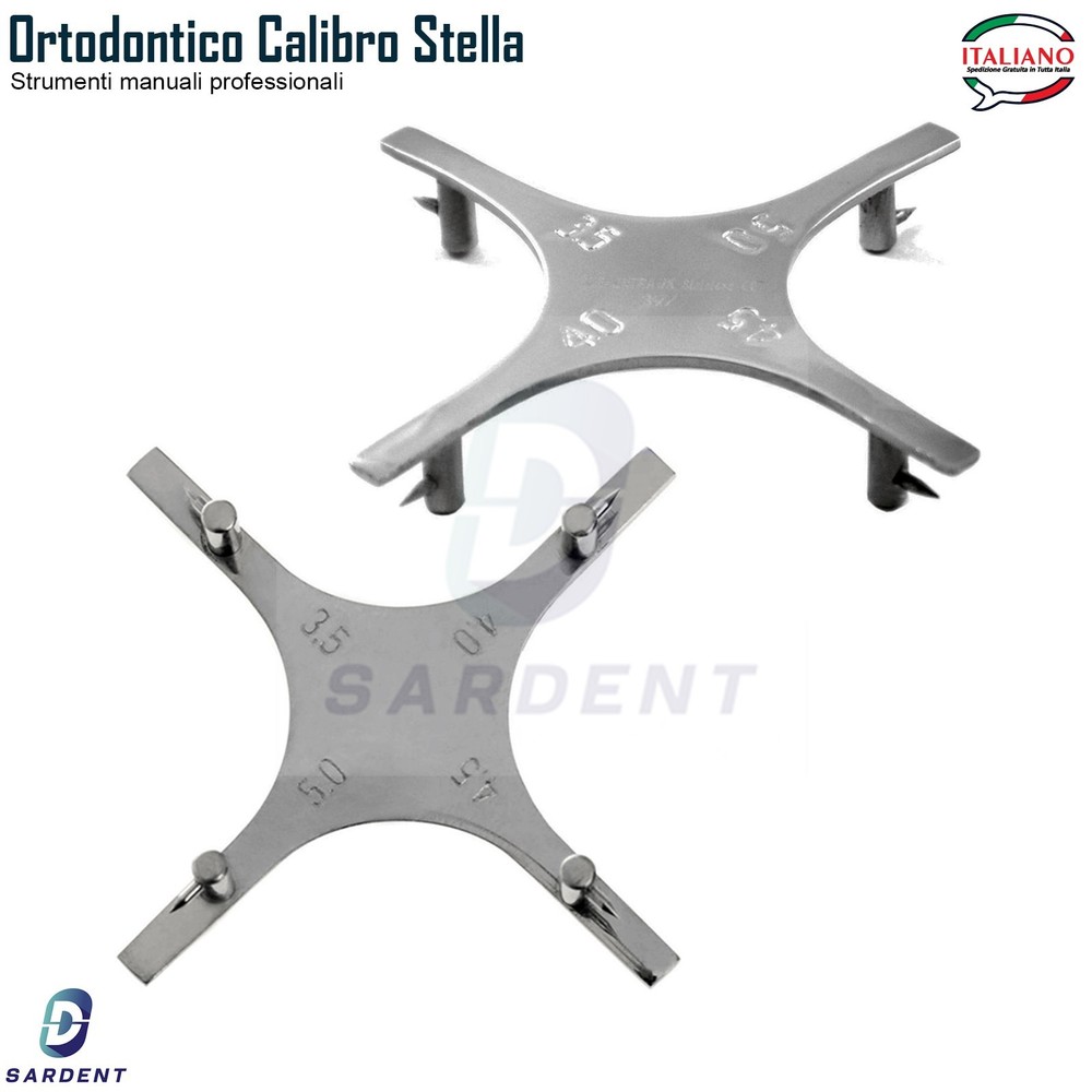 Dental Orthodontic Gauge Star Bracket Positioning Tools CE