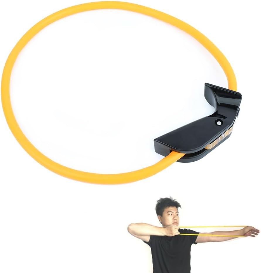 AMEYXGS Archery Trainer Equipment Exerciser Bow Puller Orange