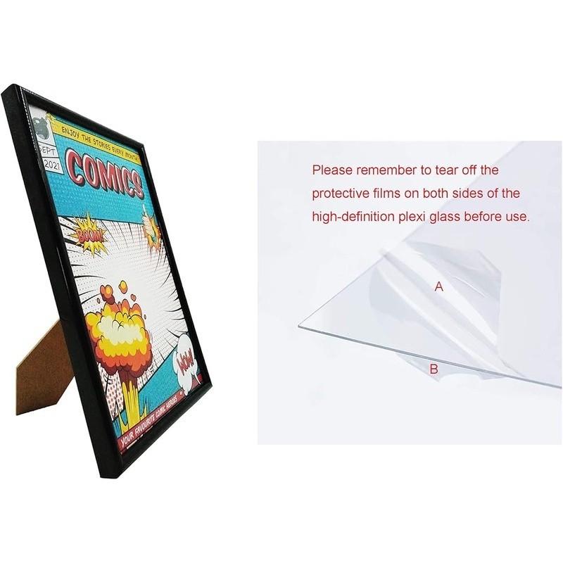 Comic Book Frame Display Holder Lightweight Easy Use Protection Wall Tabletop