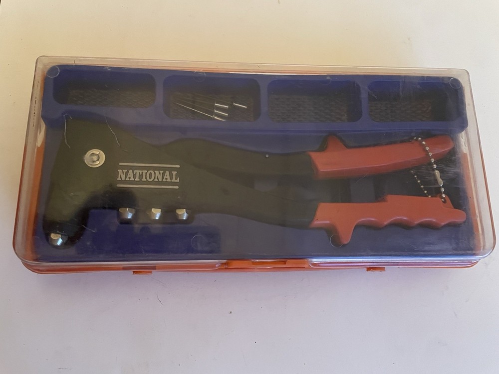 National Hand Riveter Tool Rivet Gun With Case