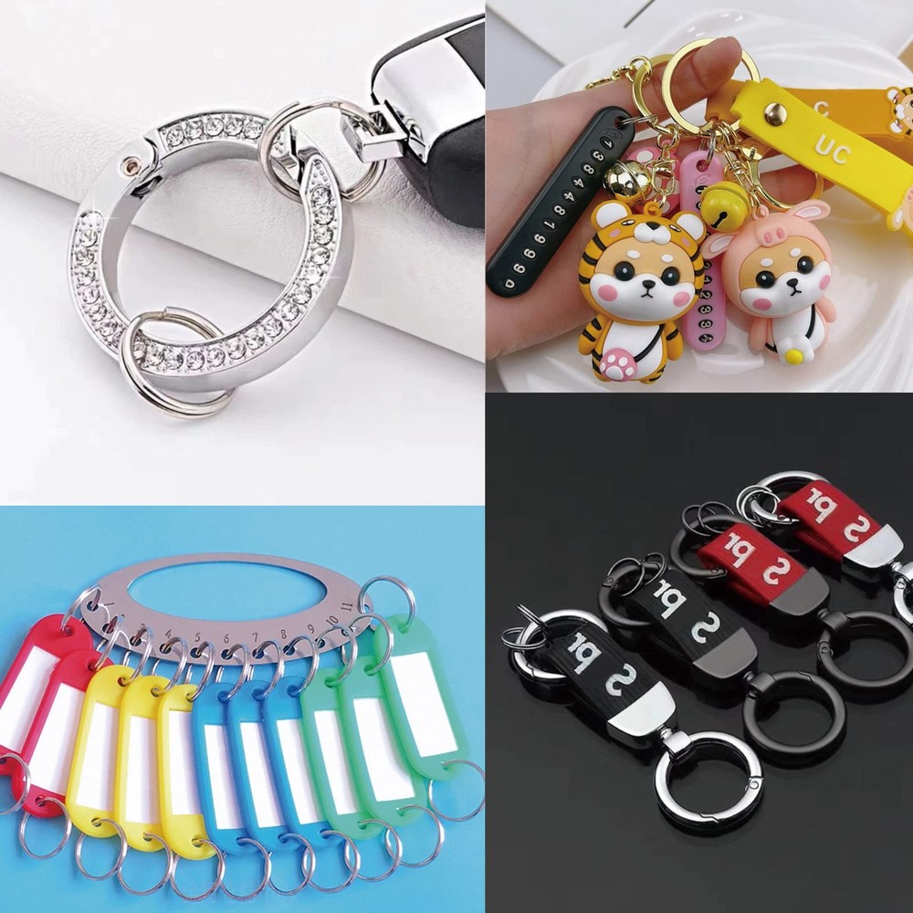 200pcs 10mm Mini Split Jump Ring with Double Loops 10mm, Silver