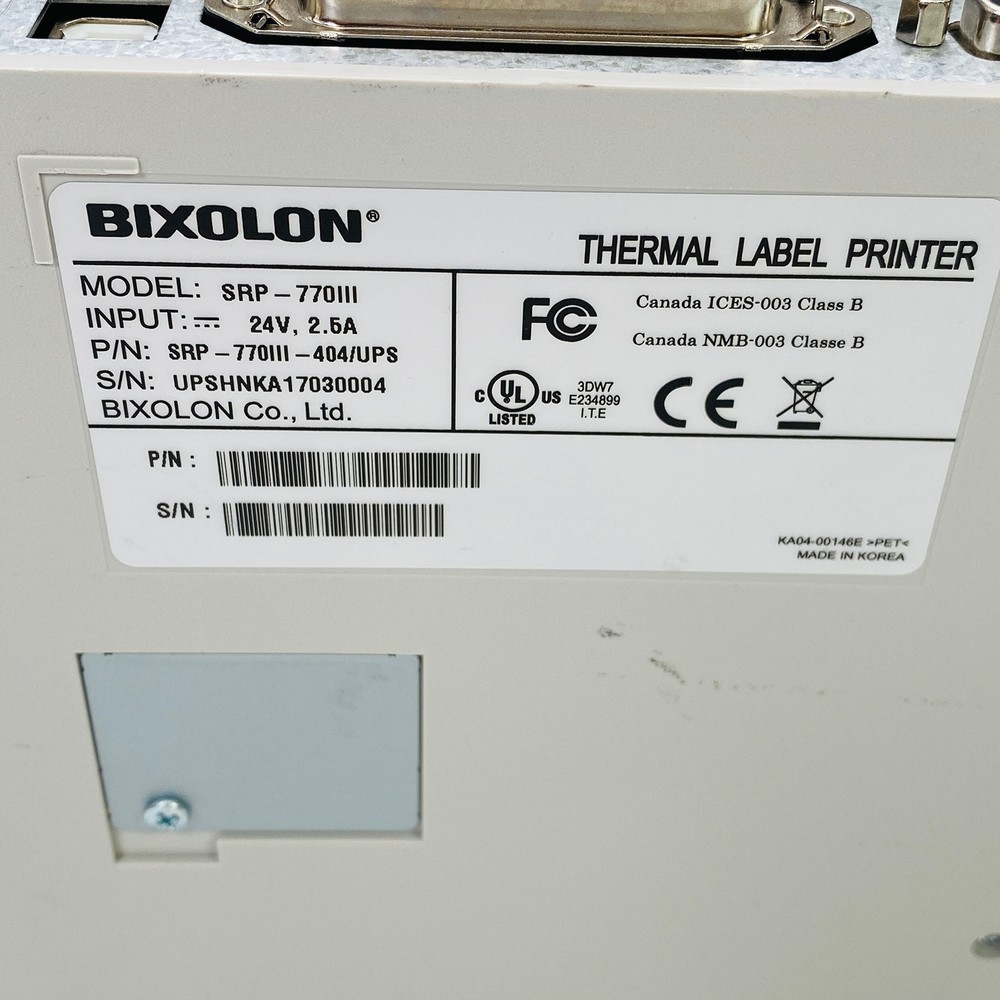 Bixolon SRP-770III Direct Thermal Barcode Label Printer USB Serial Parallel