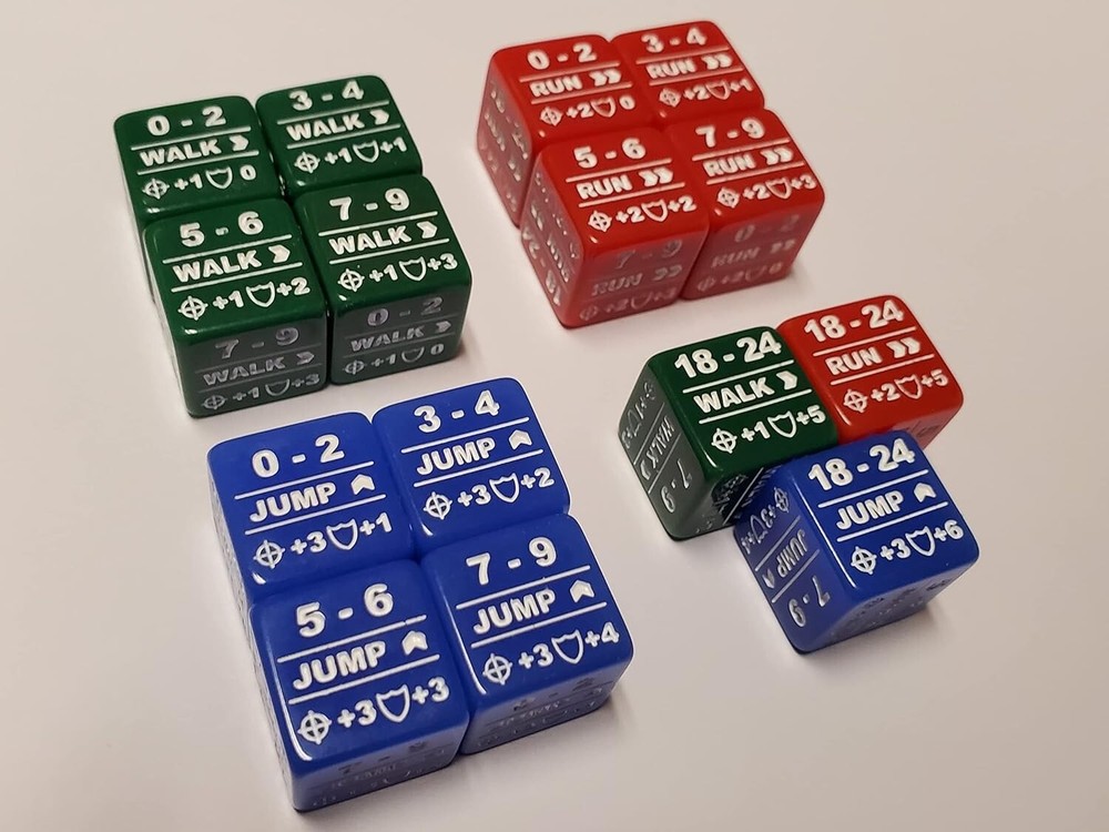 Battletech Alpha Strike Movement & Special Stat Modifier 25 Dice Bundle