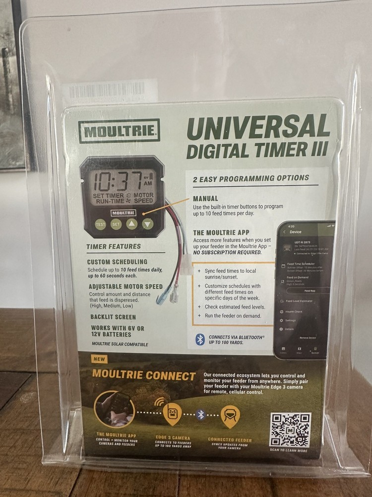 Moultrie Universal Digital Timer III - Deer Feeder Timer - Digital Timer System
