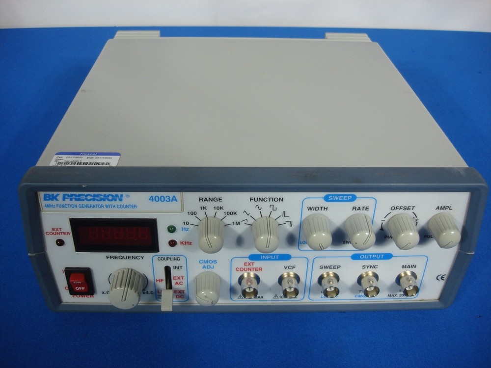 BK Precision 4003A - 4MHz Sweep Function Generator Frequency Counter