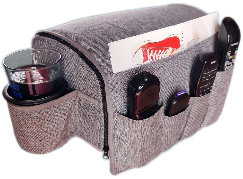 Couch Caddy - Armchair Caddy Remote Control Holder Armrest Organizer Recliner...