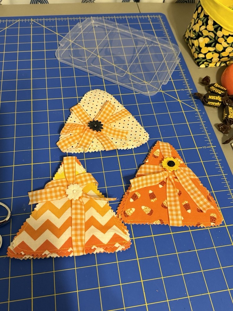 Pumpkin Shaped Coasters Set of 4