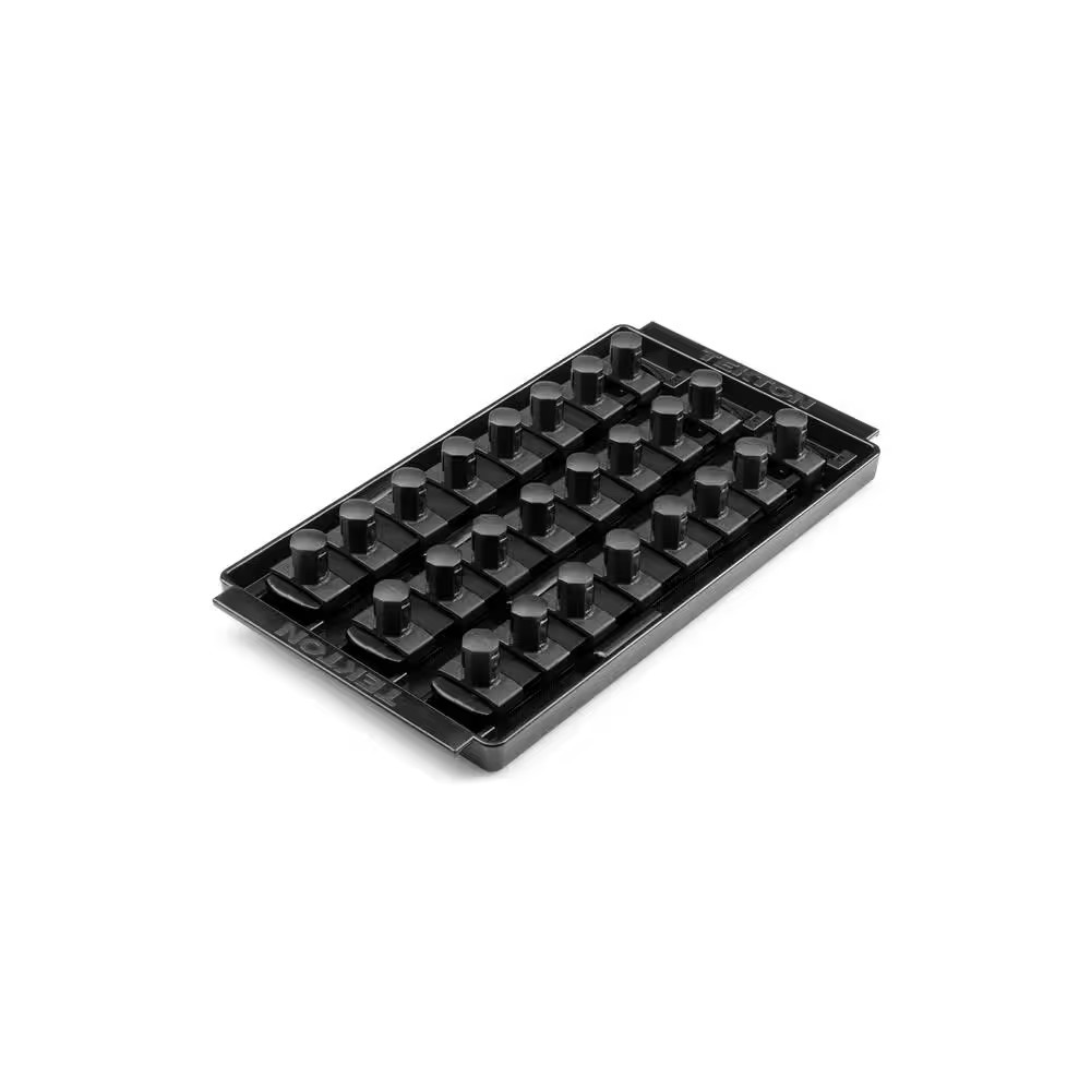 1/2 In. Drive 3-Rail Socket Organizer Set, Black (24-Tool)