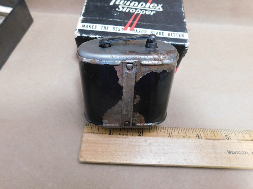 Twinplex Safety Razor Stropper 1920's Vintage Sharpener Original Box