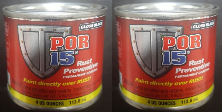 POR-15 Rust Preventative Coating 45006 (2 cans) Gloss Black