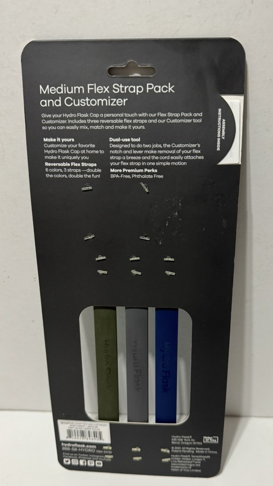 Hydro Flask Med Flex Strap Pack and Customizer Accessories