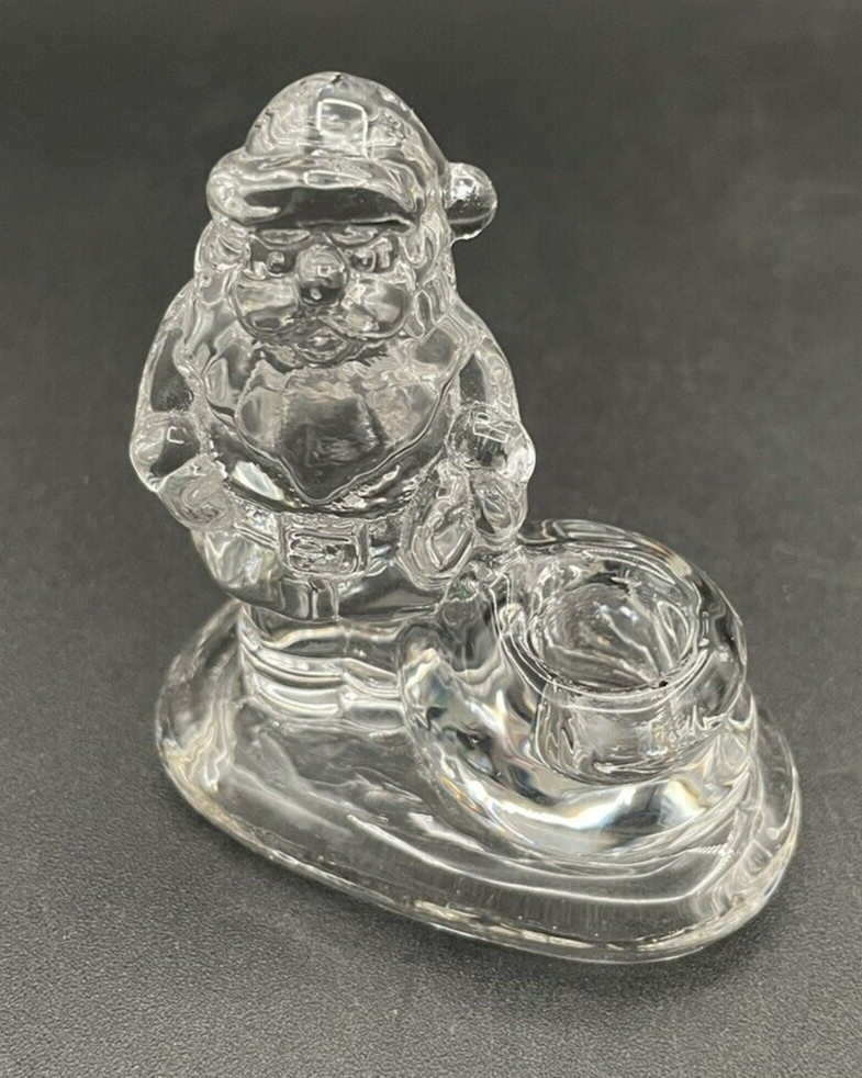 Williams-Sonoma Tiny Taper Santa Candle Holders Boxed