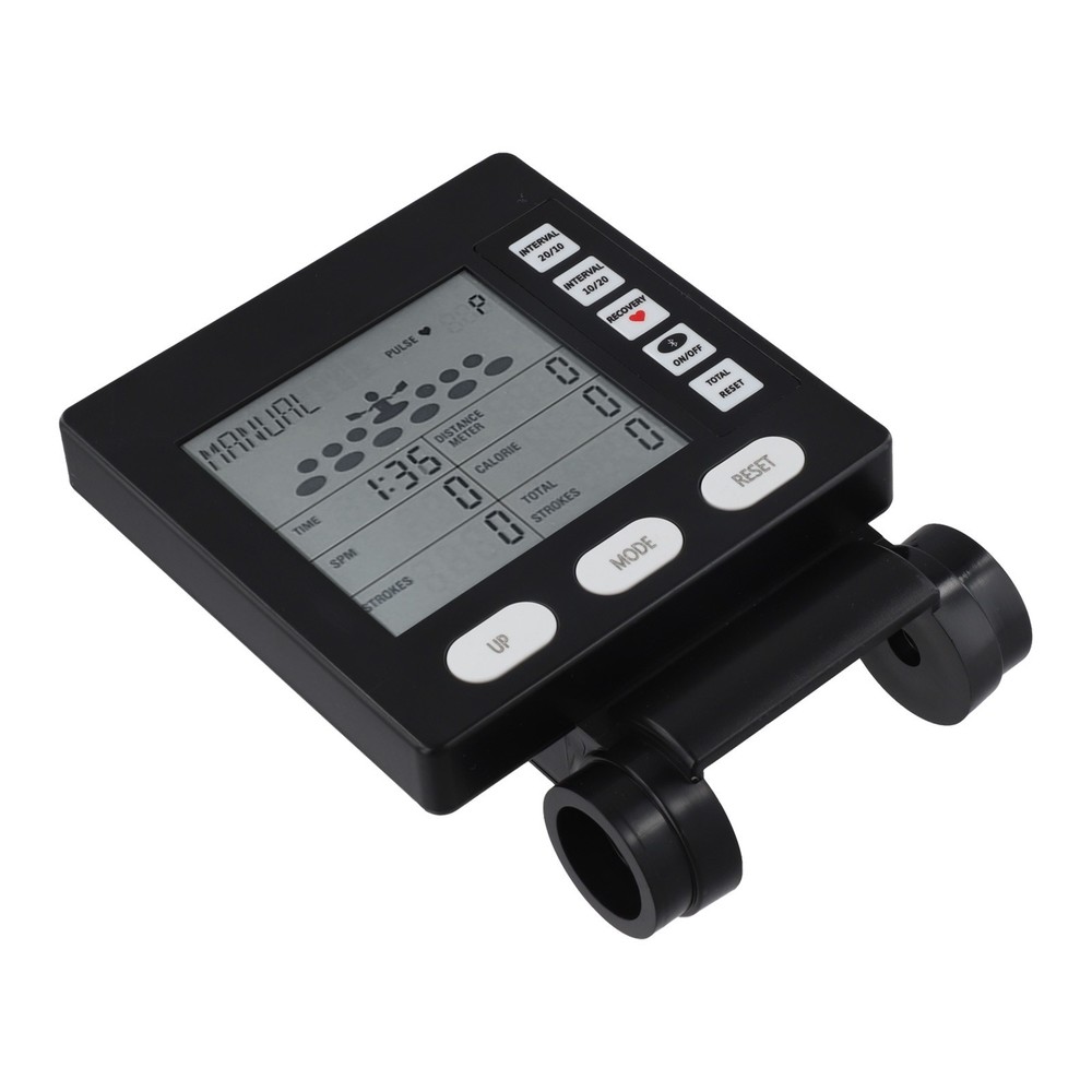 Sleek Black Design Rowing Machine Speedometer Accurate Readings Guaranteed