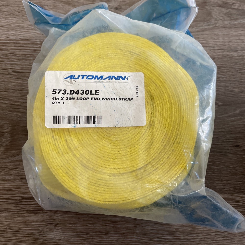 573.D430LE 4"X30'LOOP END WINCH STRAP AUTOMANN