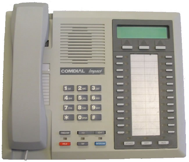 8024S-PT COMDIAL LCD SPEAKER TELEPHONE PLATINUM GRAY
