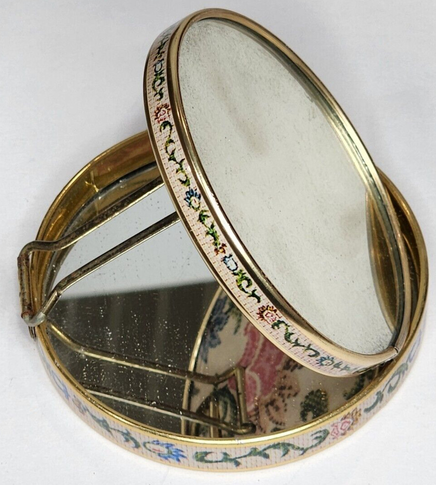 Vintage Double Compact Mirror - Made in Japan