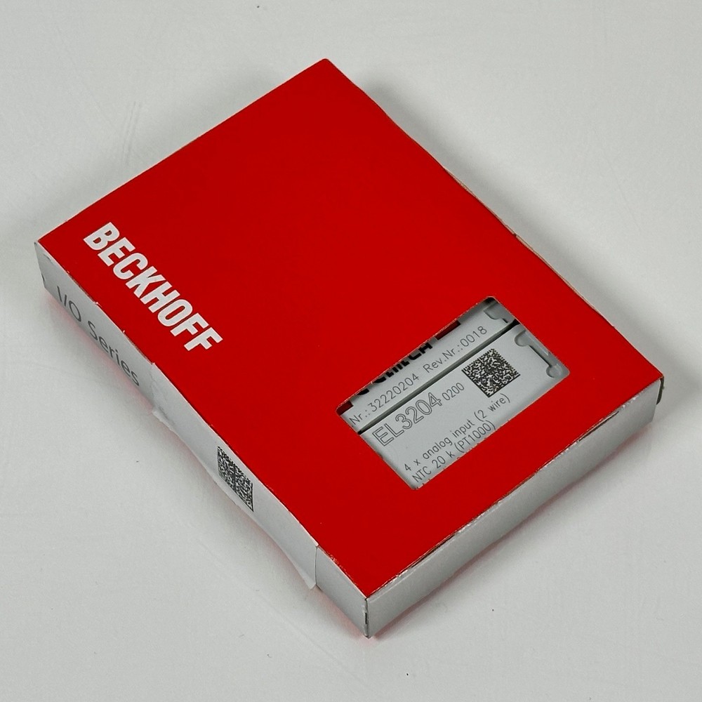 (NEW) BECKHOFF EL3204 4 Channel Analog Input PLC Module EL3204-0200 (USA Seller)