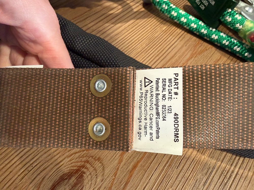 Buckingham EZsqueeze distribution style 490DRMS fall restriction device