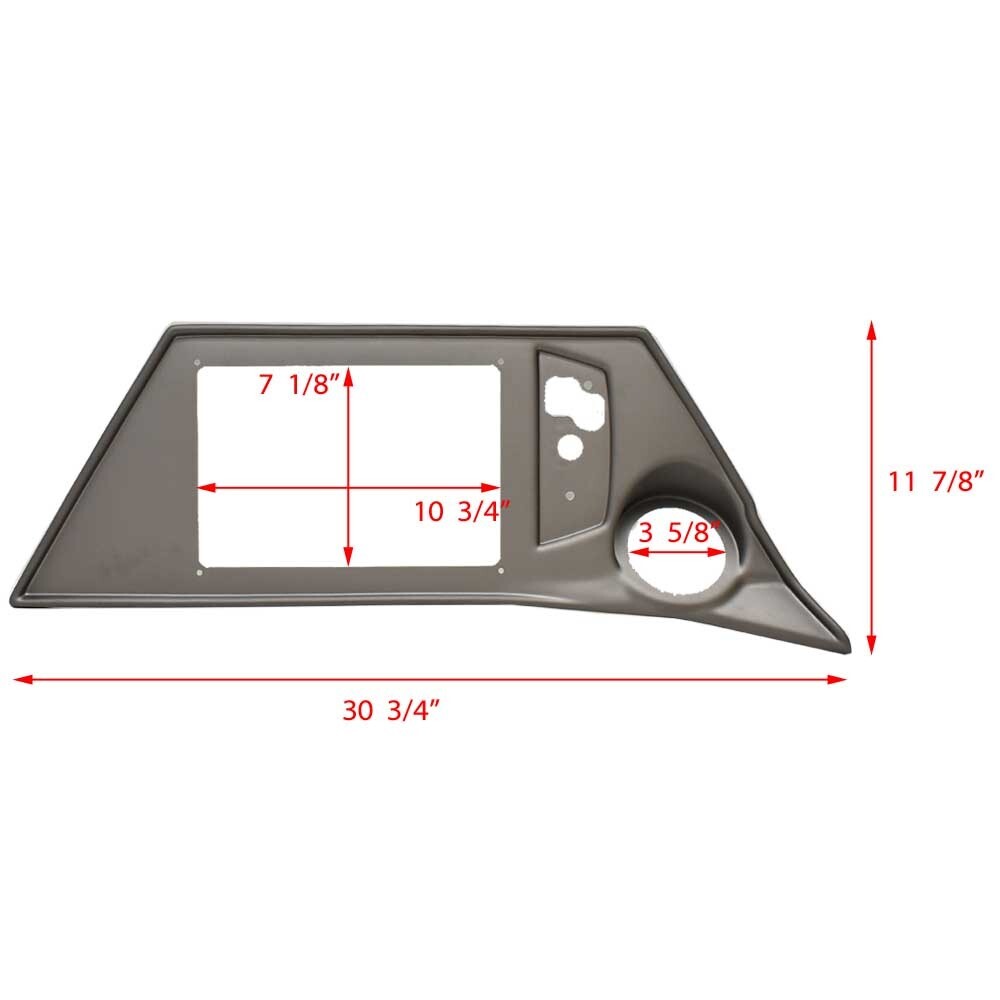 Ranger Boat Blank Chartplotter Panel 7202338L | 620 FS Garmin 7610 XSV
