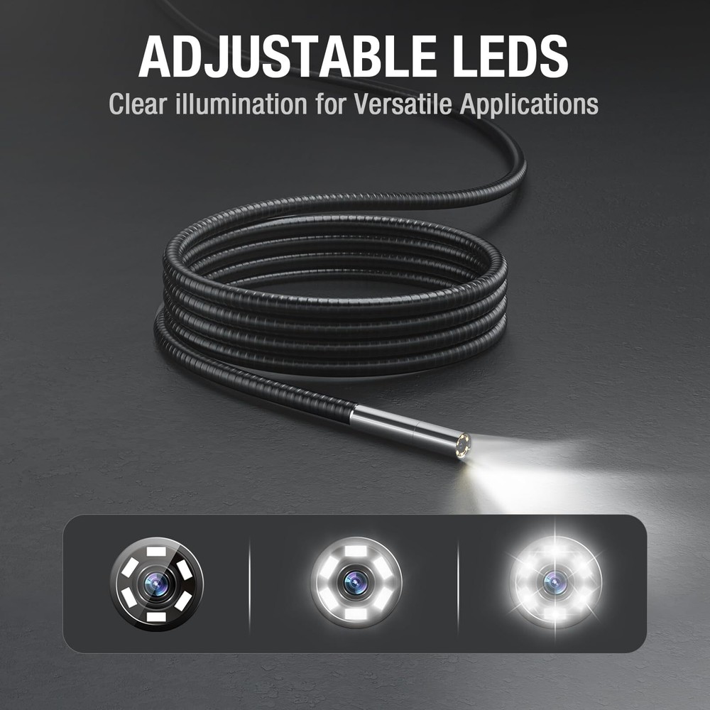 Endoscope Replacement Cable with Light, Single Lens Inspection Camera 5.5mm/0...