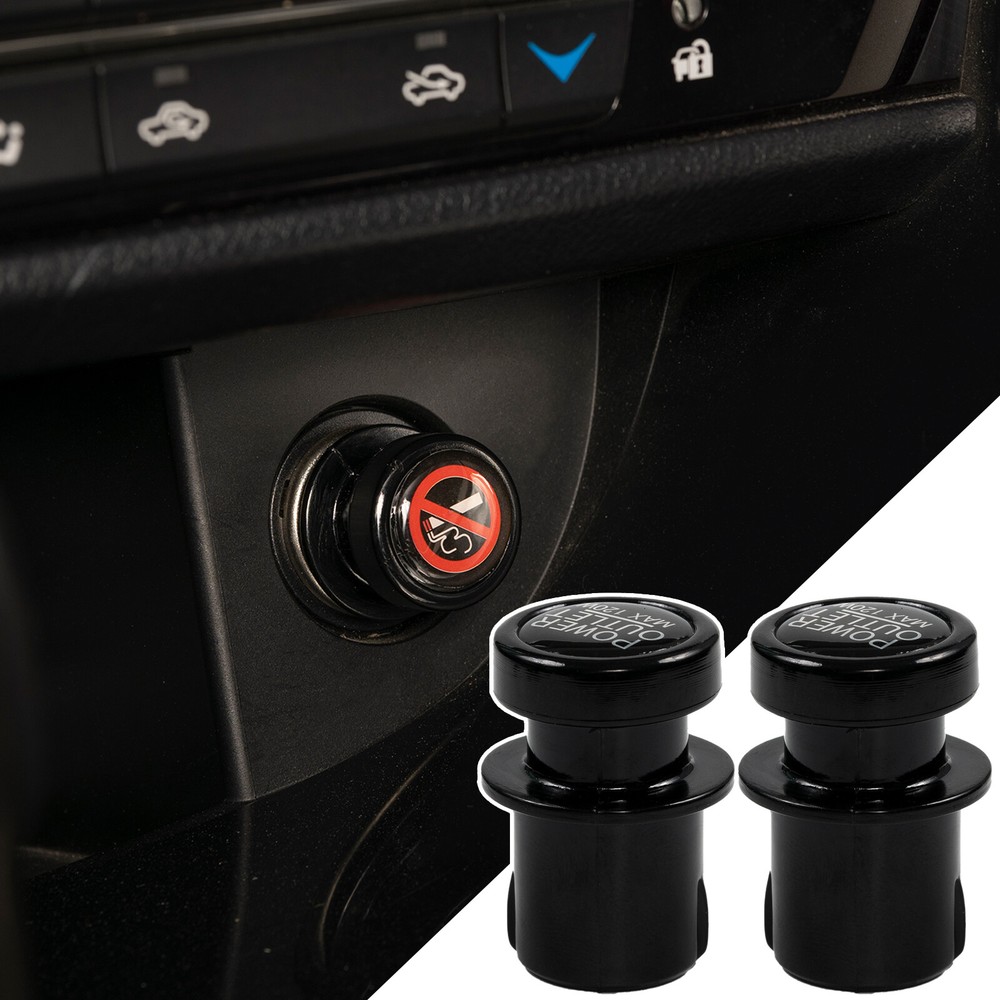 2x Car Cigarette Lighter Plug Outlet Cover Cap Socket 21MM Universal Power USA