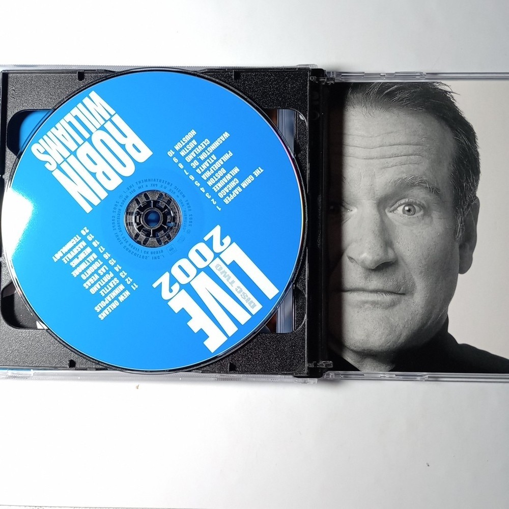 Robin Williams Signed Live 2002 CD Booklet COA Authenticated