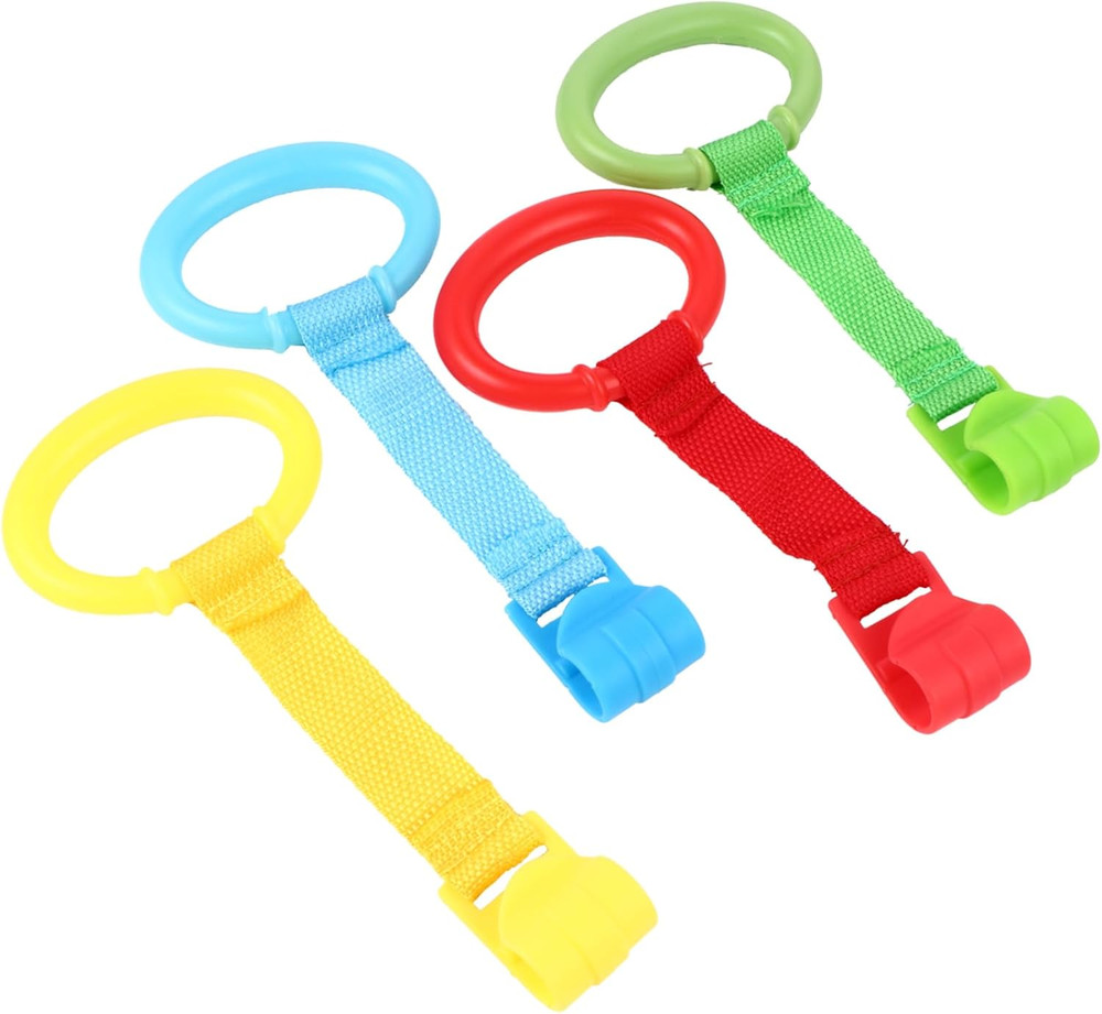 4Pcs Pull up Handles for Baby Playpen Sturdy Standing Pull Rings for Infant Walk