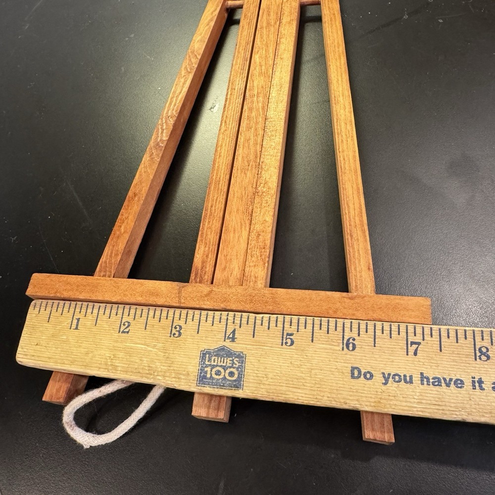 14" Medium Tabletop Wood Display Stand A-Frame Artist Easel Tripod