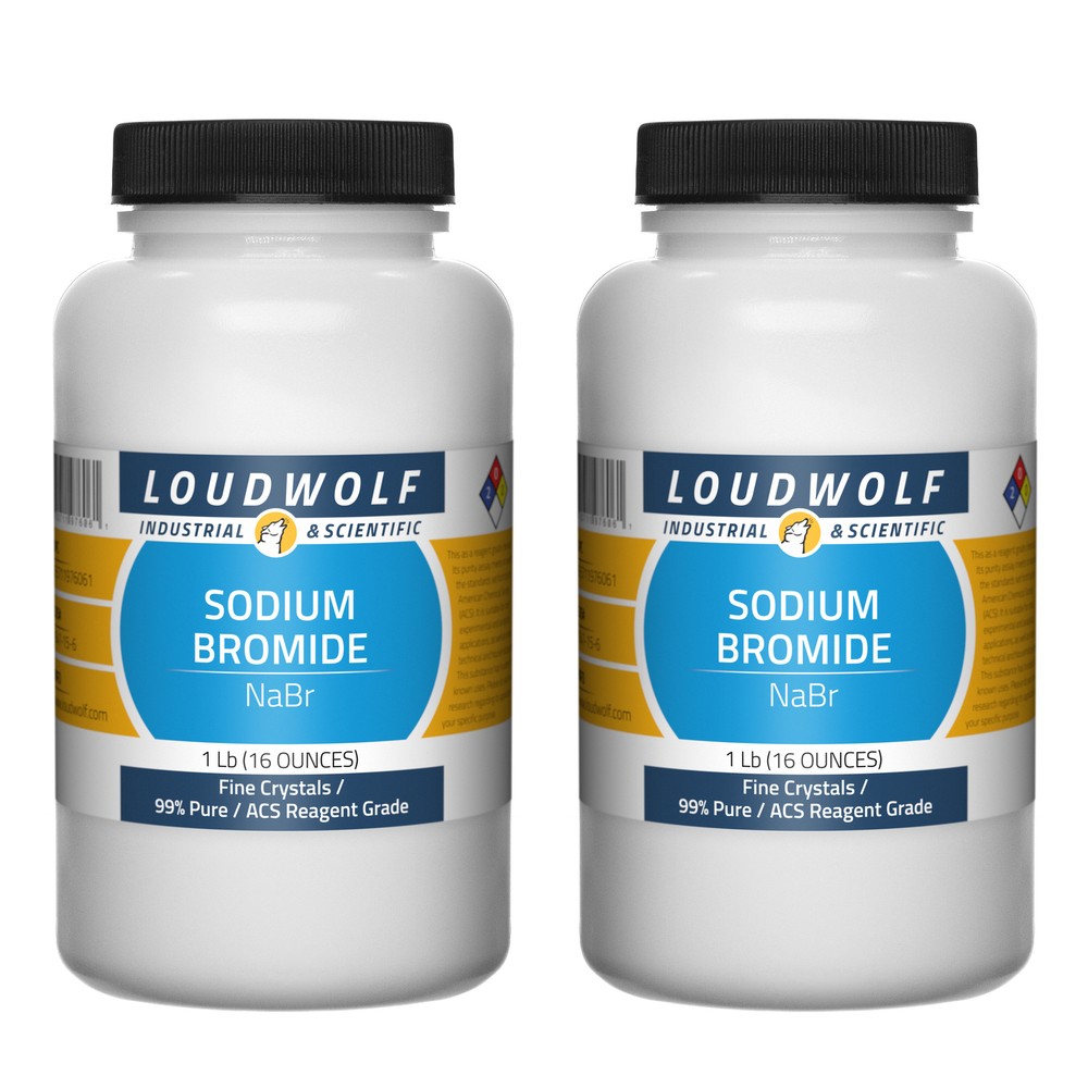Sodium Bromide, 2lb, ACS Reagent Grade, Sturdy Bottles, SHIPS SAME DAY
