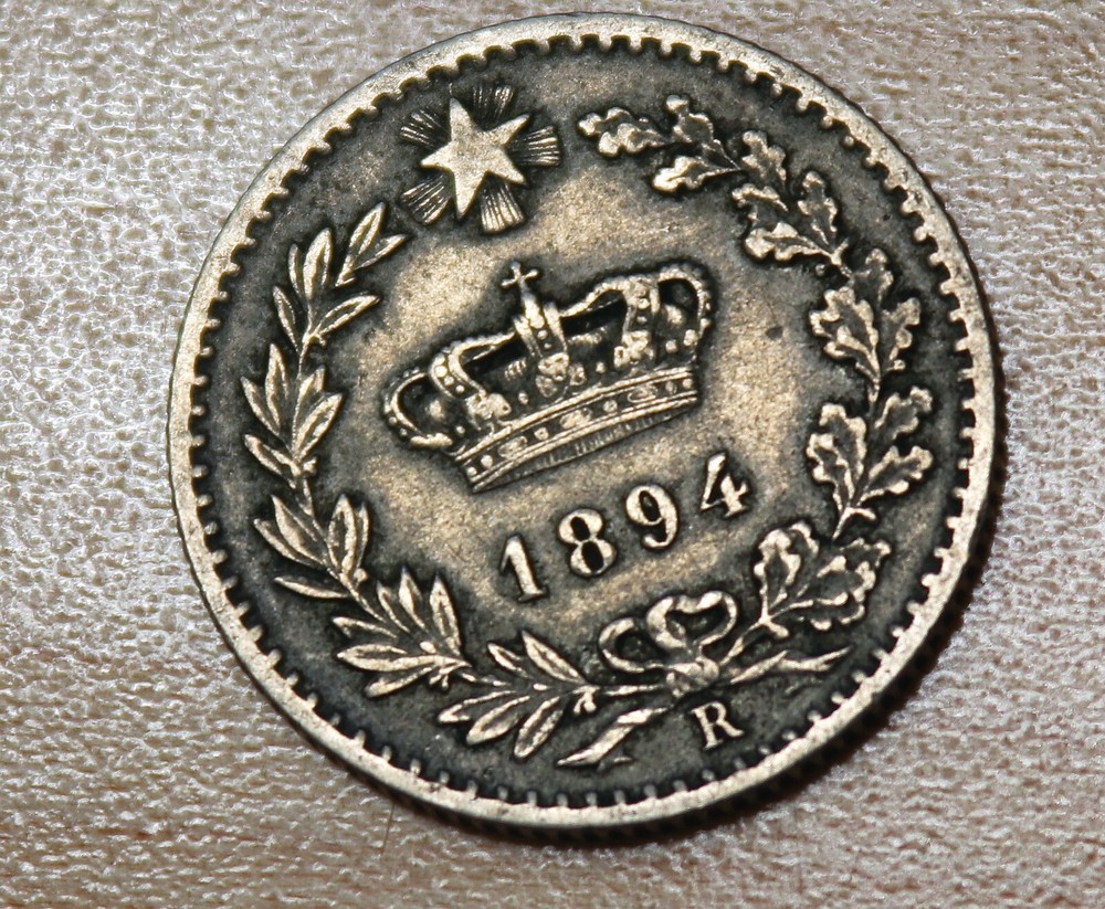 1894 R Italy 20 Centesimi