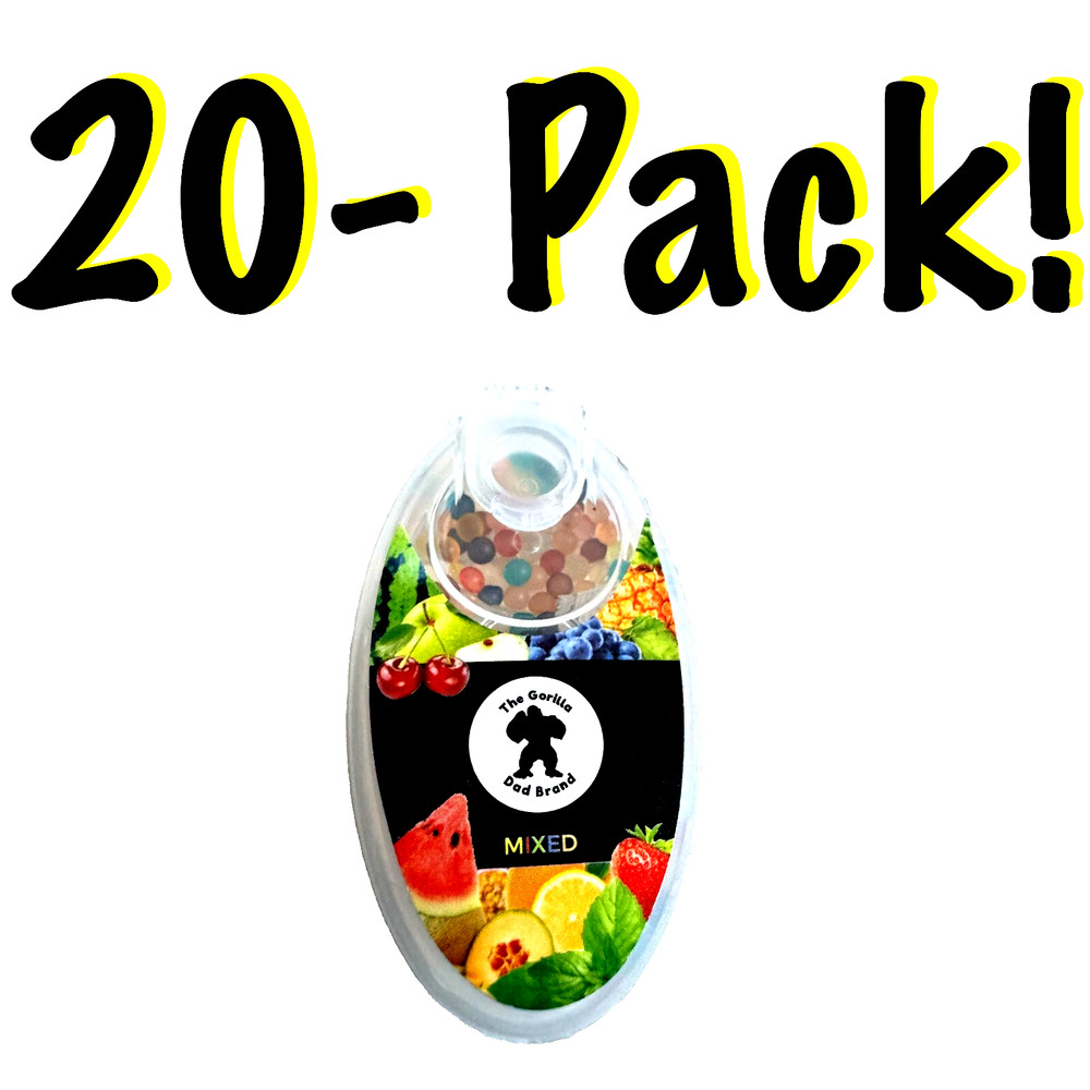 2000 Count Mixed Fruit Burst Beads - Bulk Value Pack DIY Menthol Filter Capsules