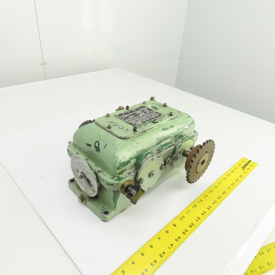 Wallwork Gears Size OA Mechanical Variator Chain Driven Gearbox Size OA 0.75 HP