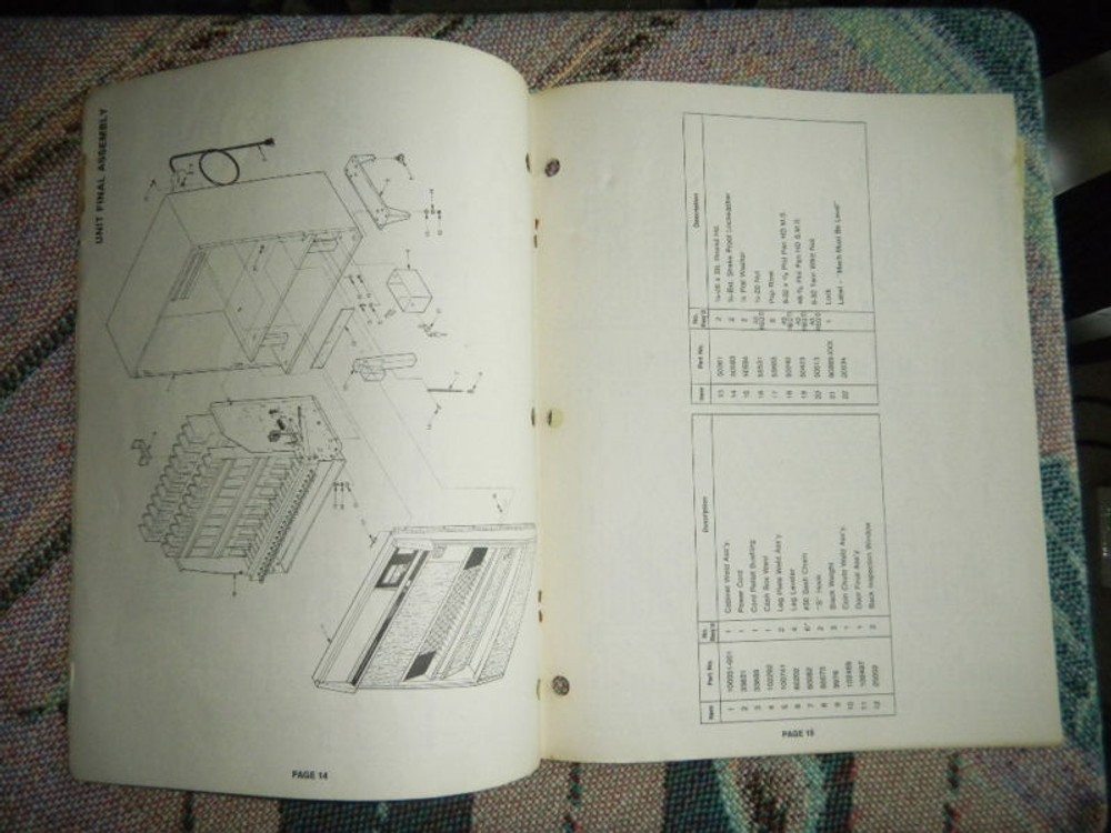 ELECTRO MECHANICAL CIGARETTE VENDOR manual