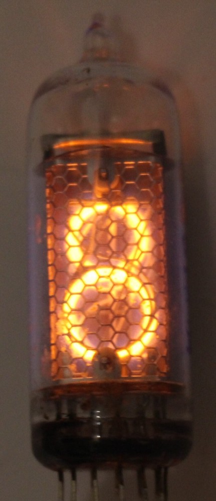 1x IN-14 ИН-14 Soviet Nixie Tubes for Clock / USED / Tested / 100% working / 1pc