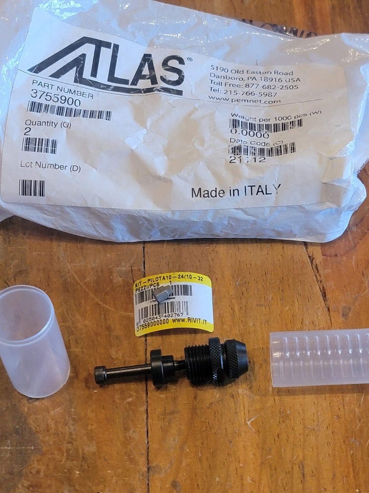 Atlas Tool Part, Stud Series Nose Assembly, Size 10-32 3755900