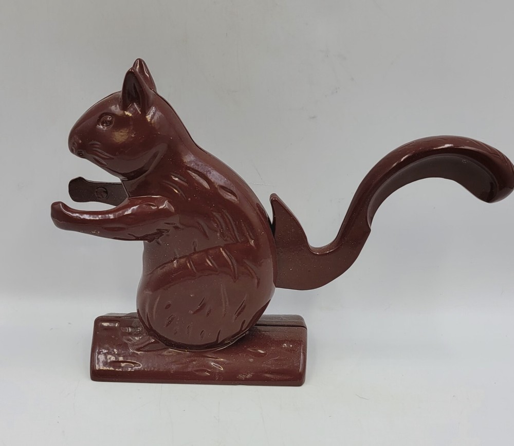 Two's Company Squirrel Get Crackin' Metal Nutcracker Vintage