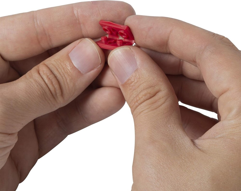 GSP-04 Red Electrical Switch & Receptacle Spacers, 4-Piece Stackable Set