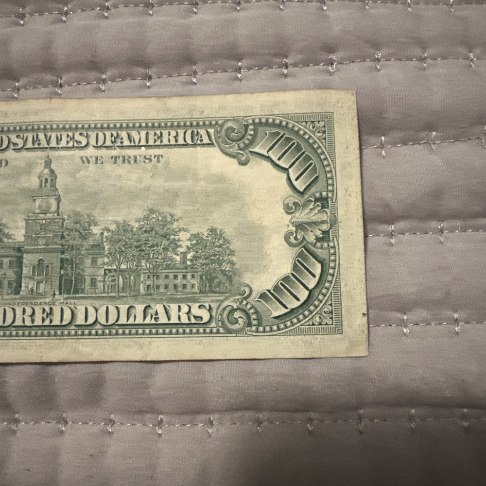 1966 $100 Red Seal note Crisp 00390404