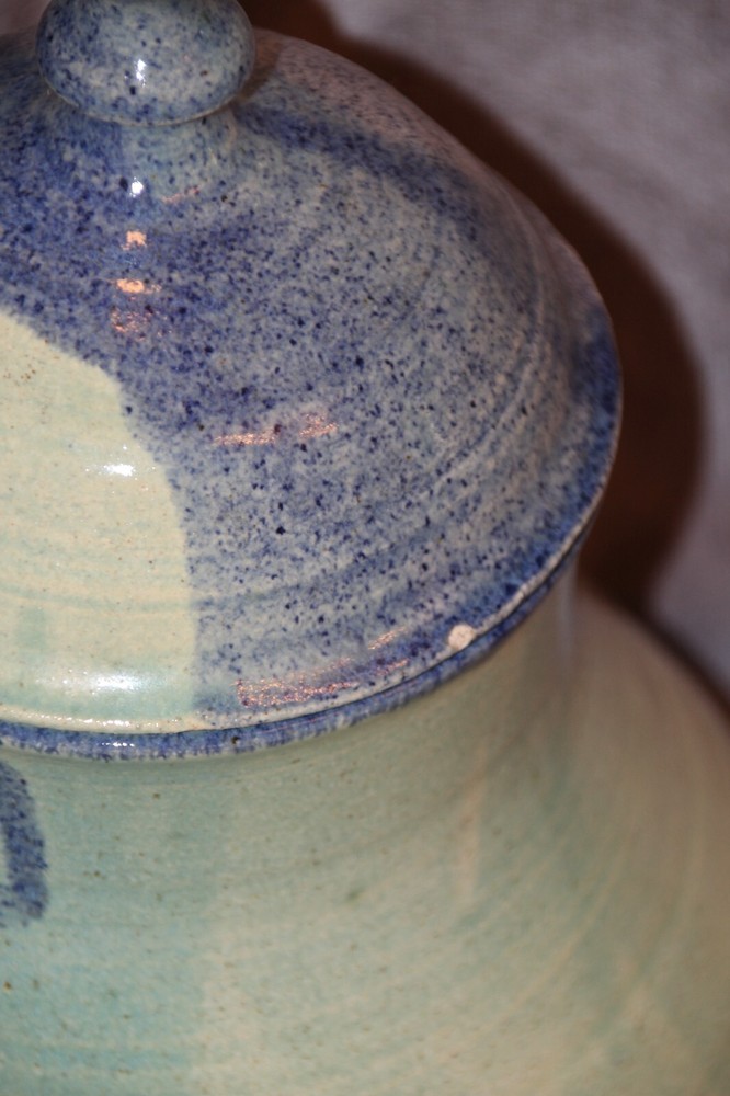 Studio Pottery Canister Jar w/lid Mid Century Modern