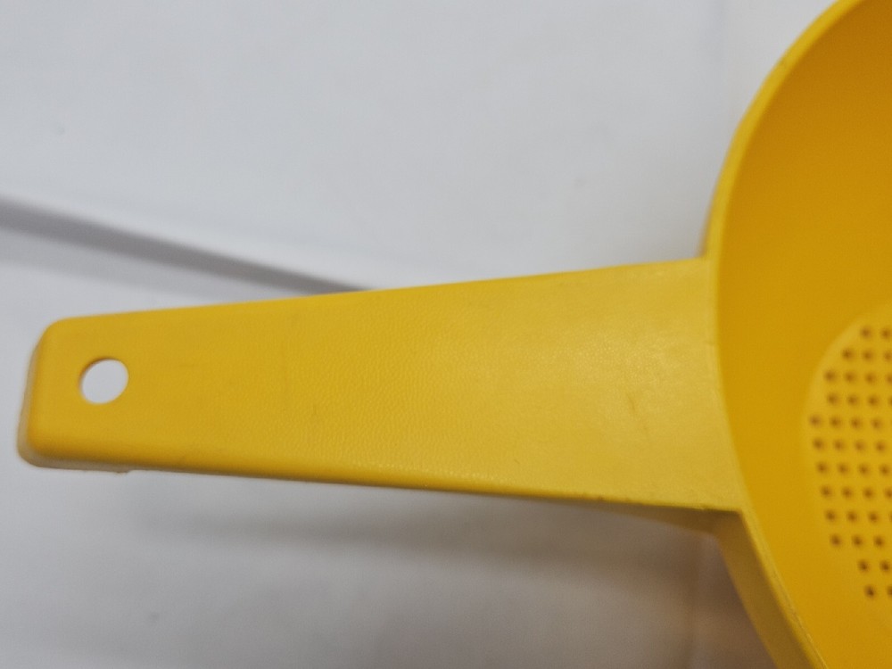 Vintage Yellow Tupperware Colander/Strainer