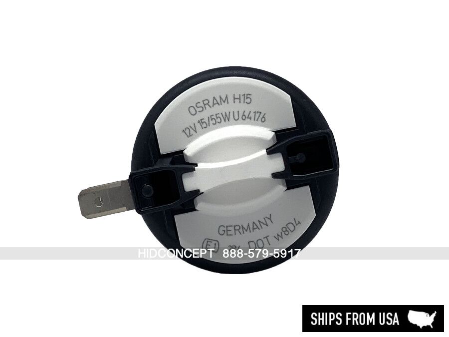 Osram H15 Original Standard OEM Headlight Halogen Bulbs | 64176 | Pack of 2